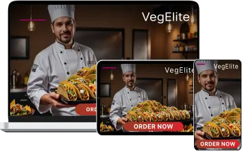 A digital illustration depicting mobile devices displaying a responsive website design